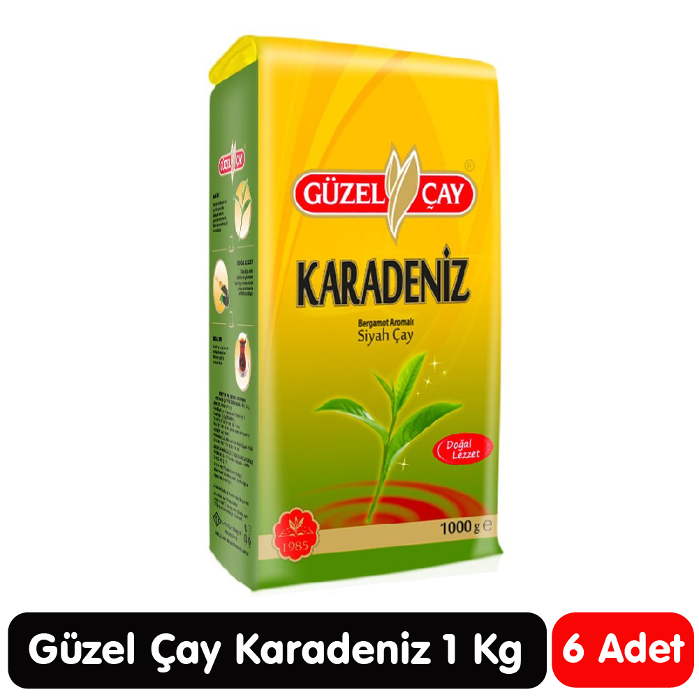 Güzel Çay Karadeniz Siyah Çayı 6x1 Kg
