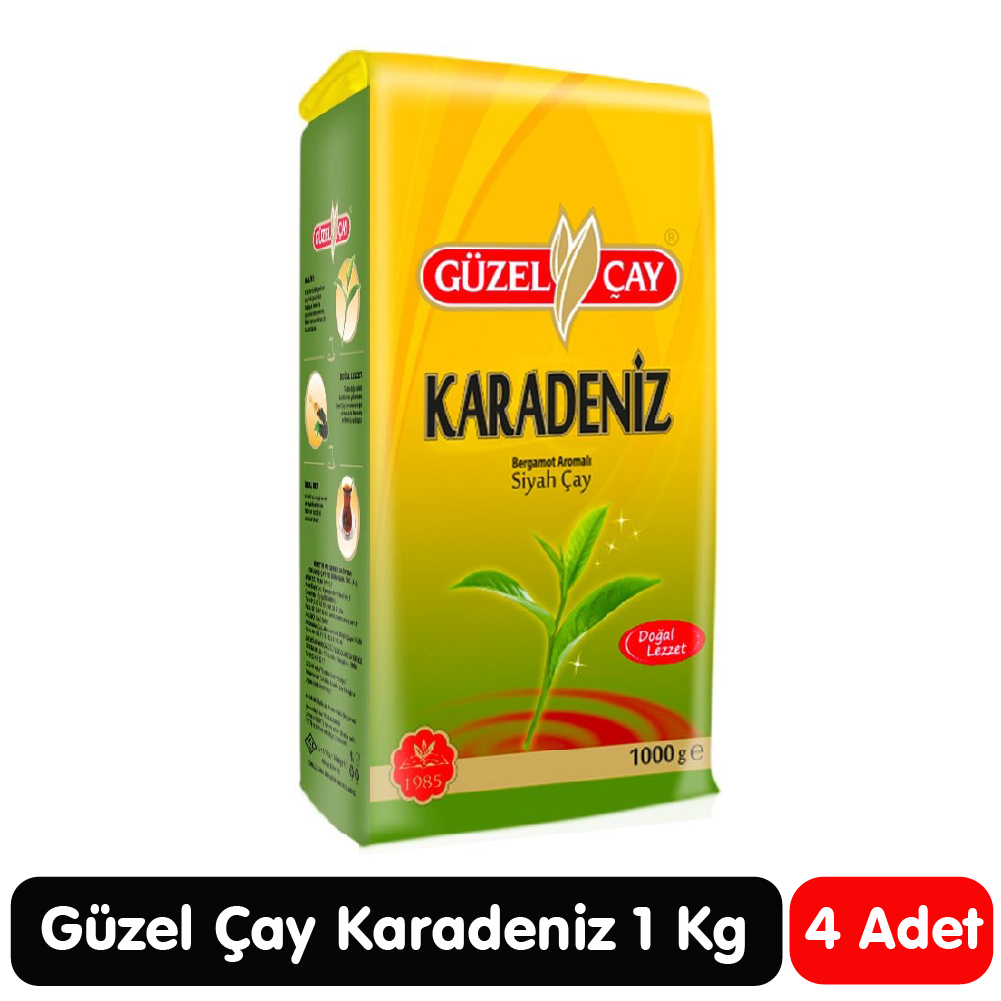 Güzel Çay Karadeniz Siyah Çayı 4x1 Kg
