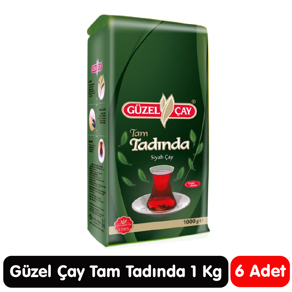 Güzel Çay Tam Tadında Siyah Çay 1 Kg 6 Paket