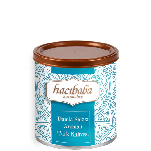 Hacıbaba Damla Sakızı Aromalı Türk Kahvesi Teneke 100 gr