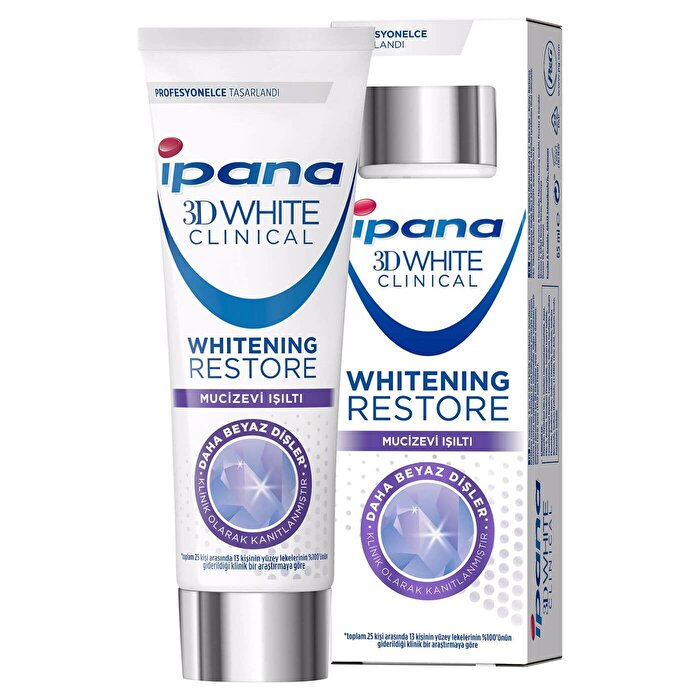 İpana 3D White Clinical Mucizevi Işıltı Diş Macunu 65 ml