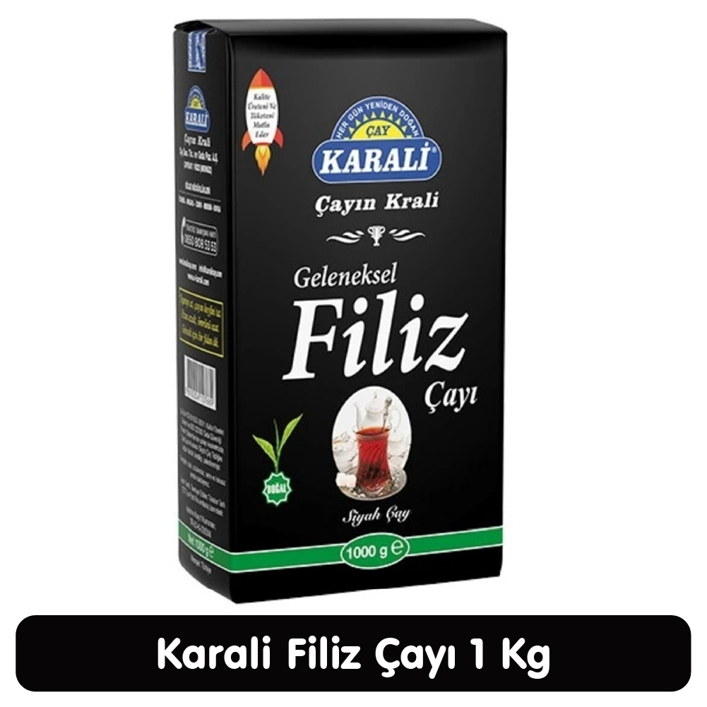 Karali Geleneksel Filiz Siyah Çay 1 Kg