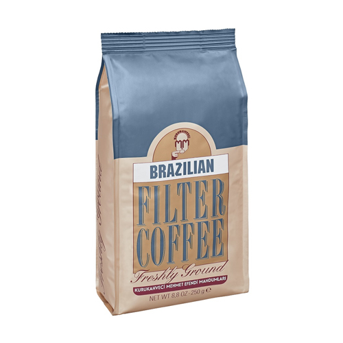 Kurukahveci Mehmet Efendi Brazilian Filtre Kahve 250 Gr 4 Paket