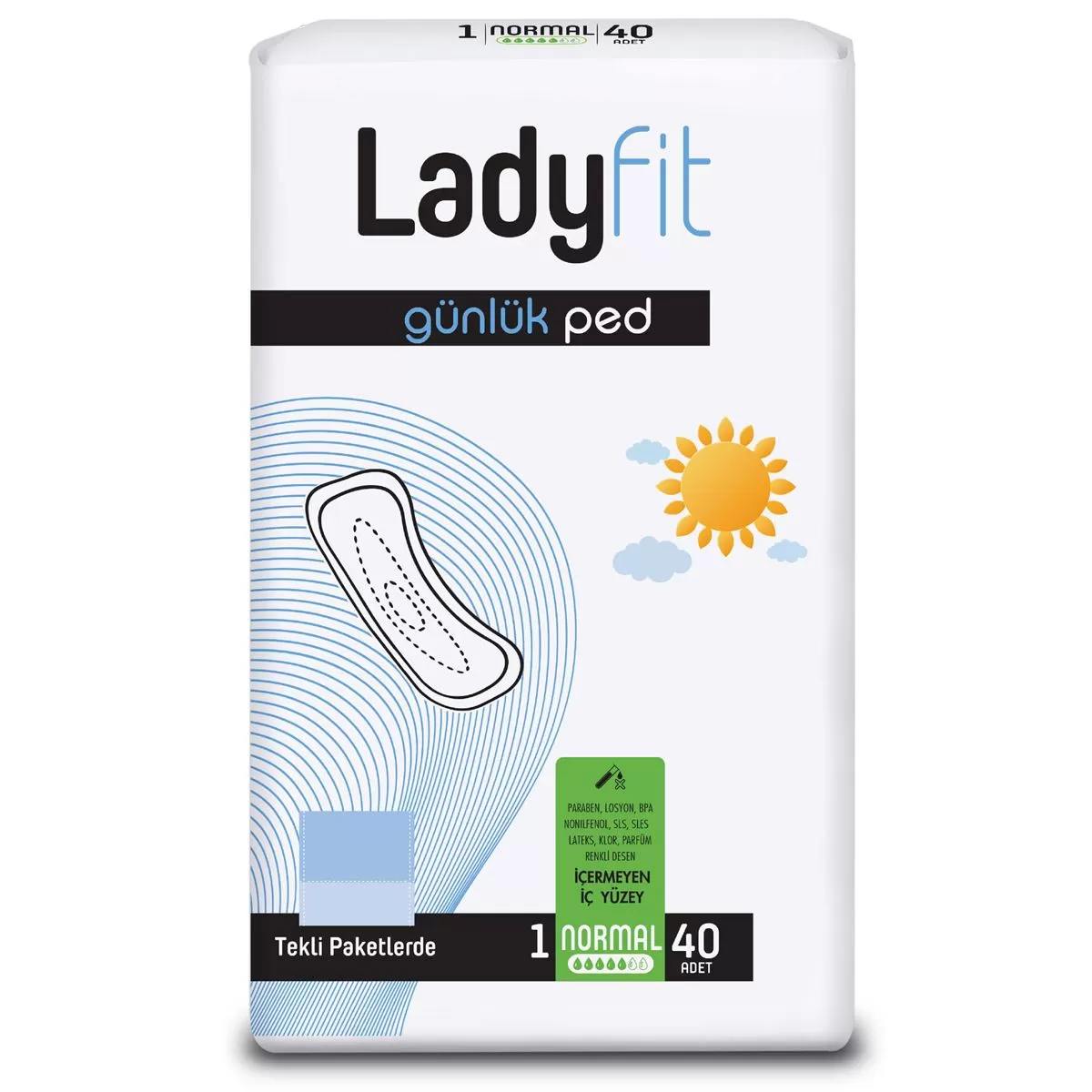 Ladyfit Günlük Ped Normal 40 Adet