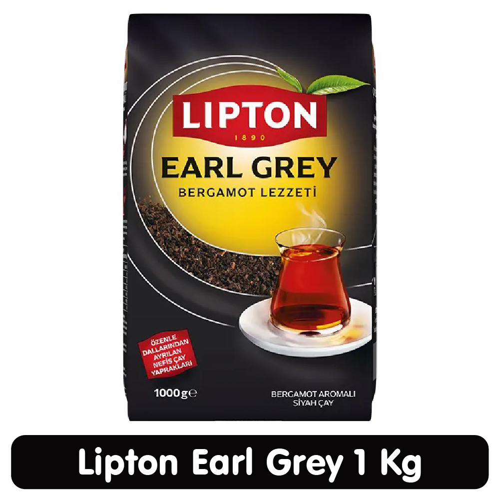 Lipton Earl Grey Bergamot Aromalı Siyah Çay 1 Kg