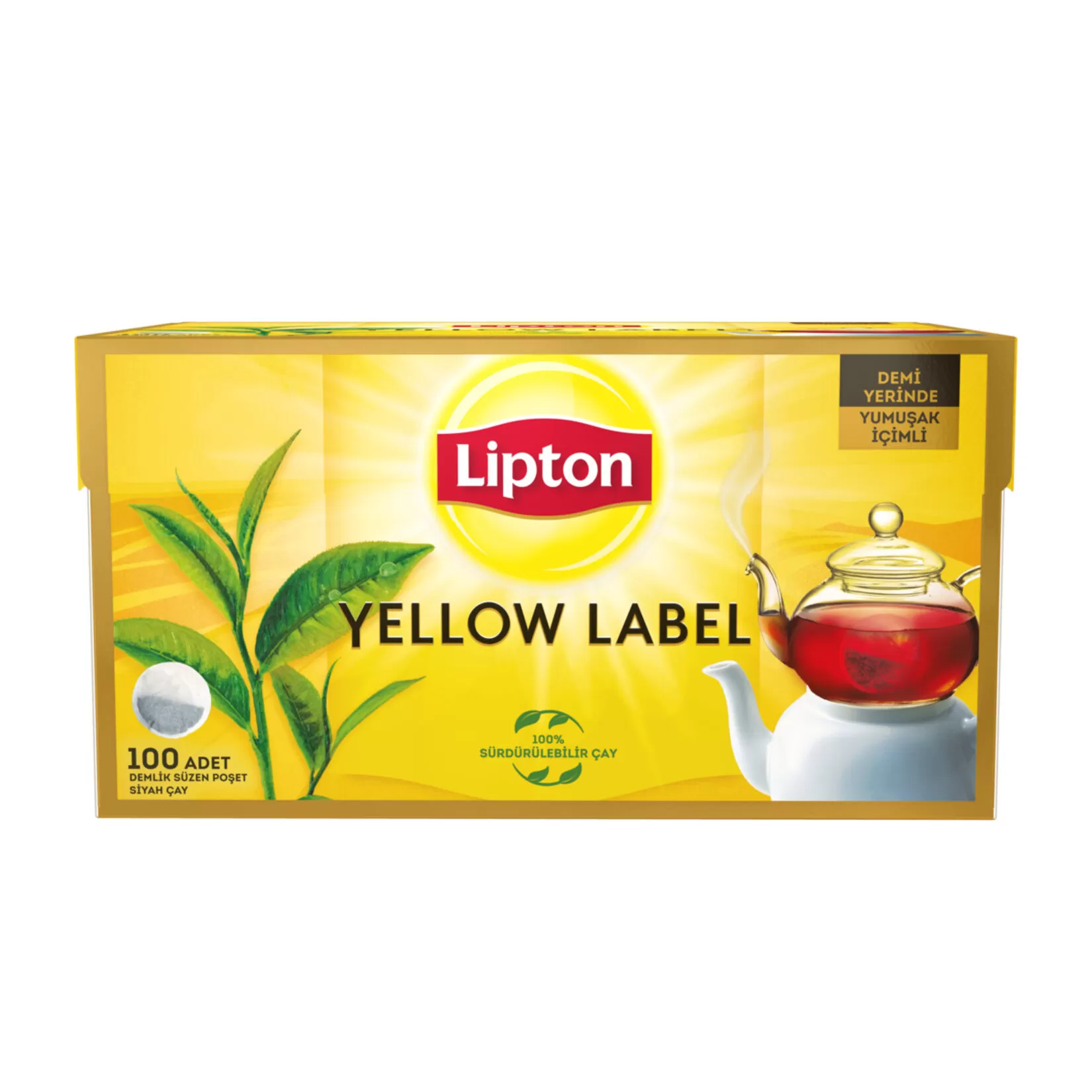 Lipton Yellow Label Demlik Poşet Çay 100'lü 6 Paket