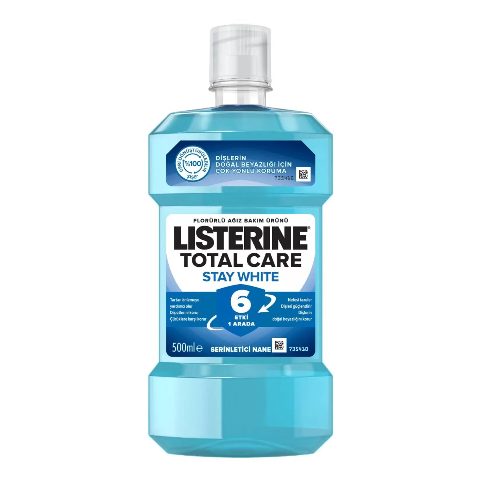 Listerine Stay Whıte Ağız Bakım Suyu 500x3 1500 Ml