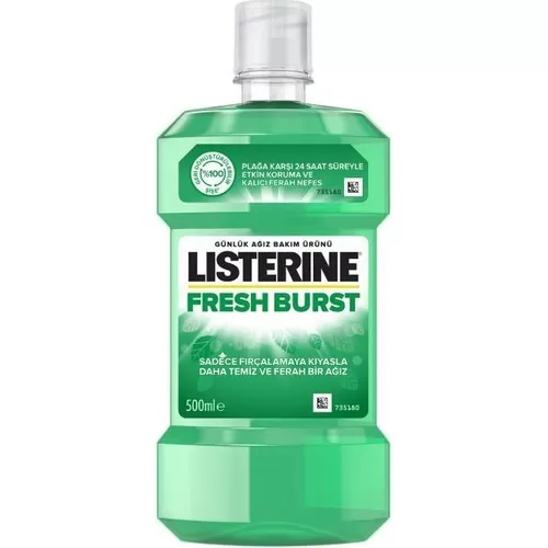 Listerine Fresh Burst Ağız Bakım Suyu 500x3 1500 Ml