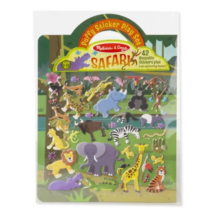 Melissa & Doug Kabartmalı Tak Çıkar Çıkartma Seti - Safari