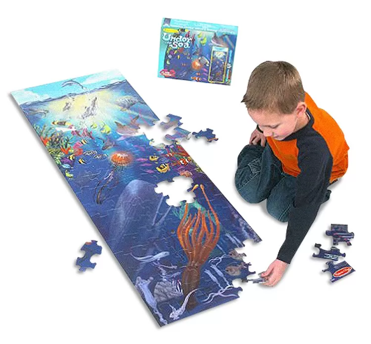 Melissa & Doug Dev Yer Yapbozu- Deniz Altında (100 parça)