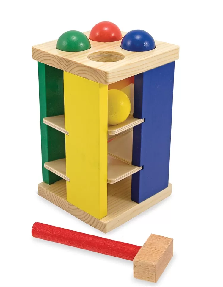 Melissa & Doug Ahşap Kule - Çak & Yuvarla
