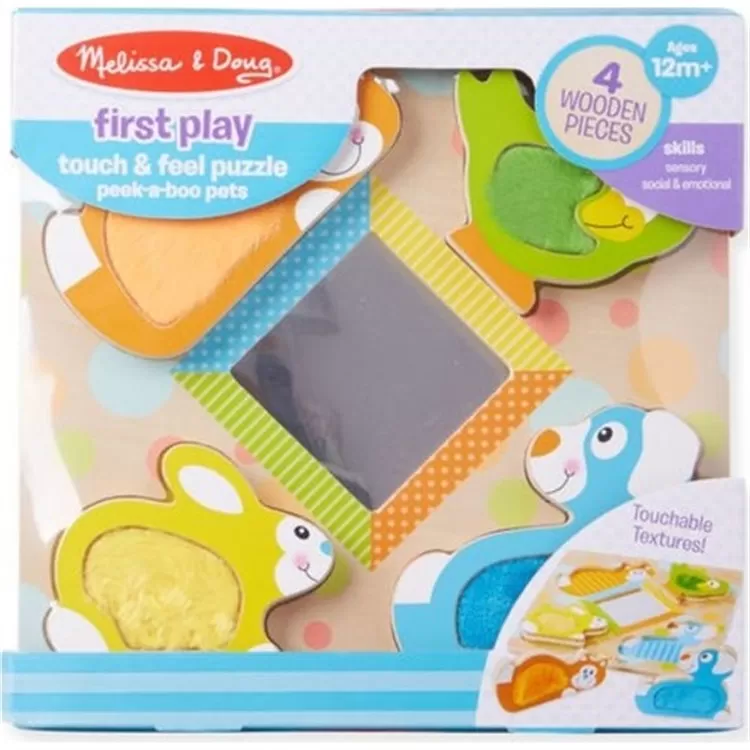 Melissa & Doug Dokun Hisset Yapboz - Evcil Hayvanları Bul