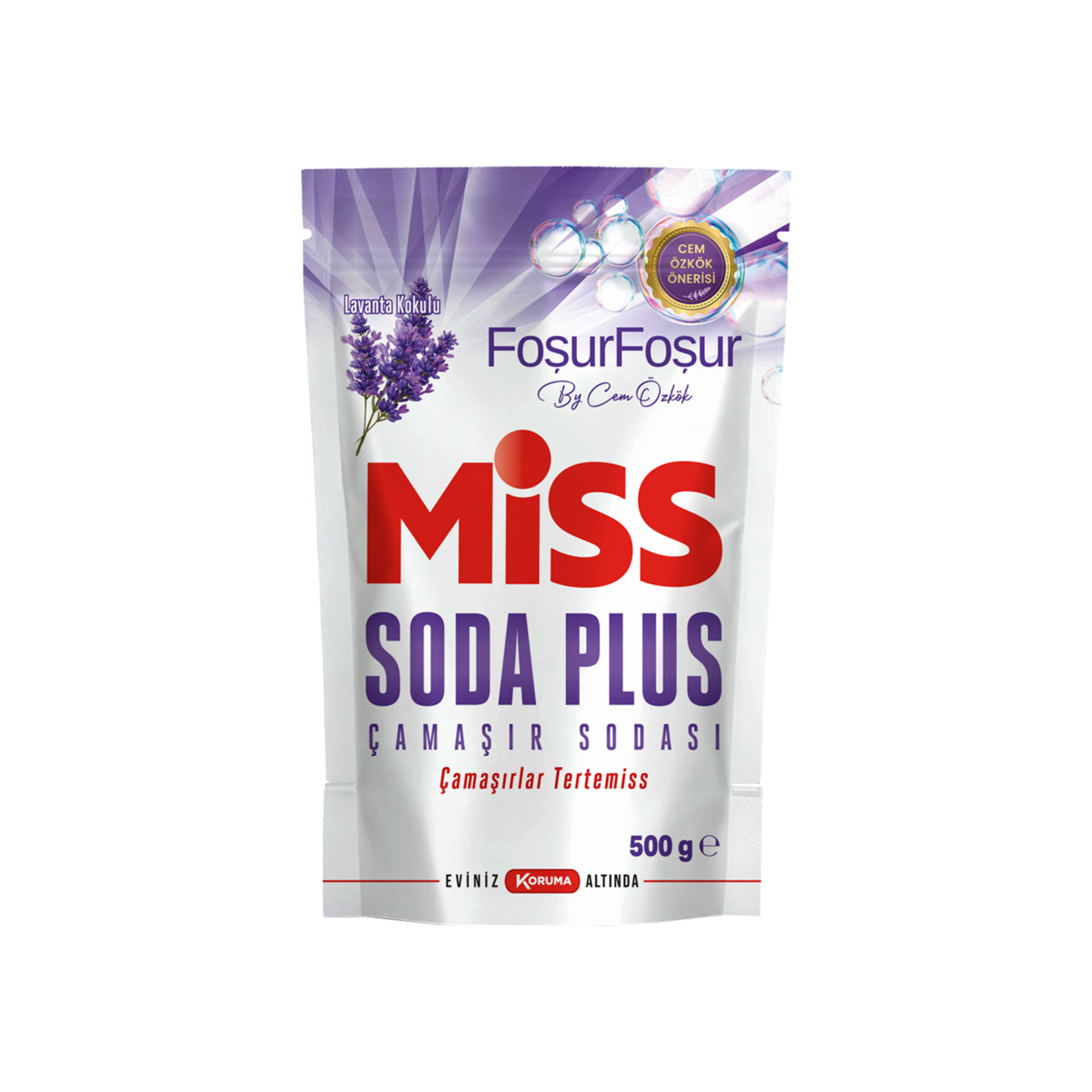 Miss Soda Plus Çamaşır Sodası Lavanta Kokulu 500 Gr 4 Adet
