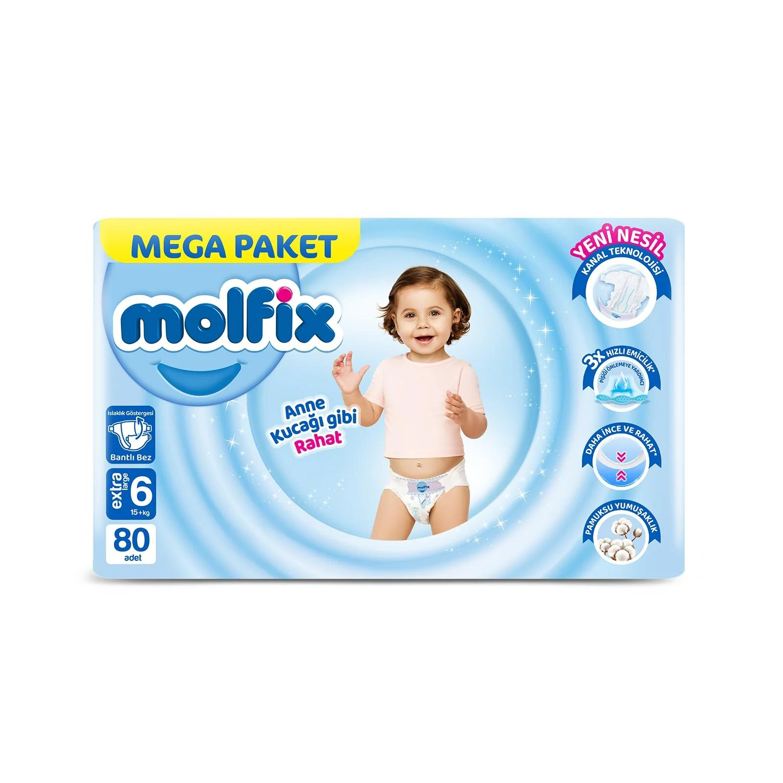 Molfix Mega Paket Bebek Bezi 6 Beden 80x4 360 Adet