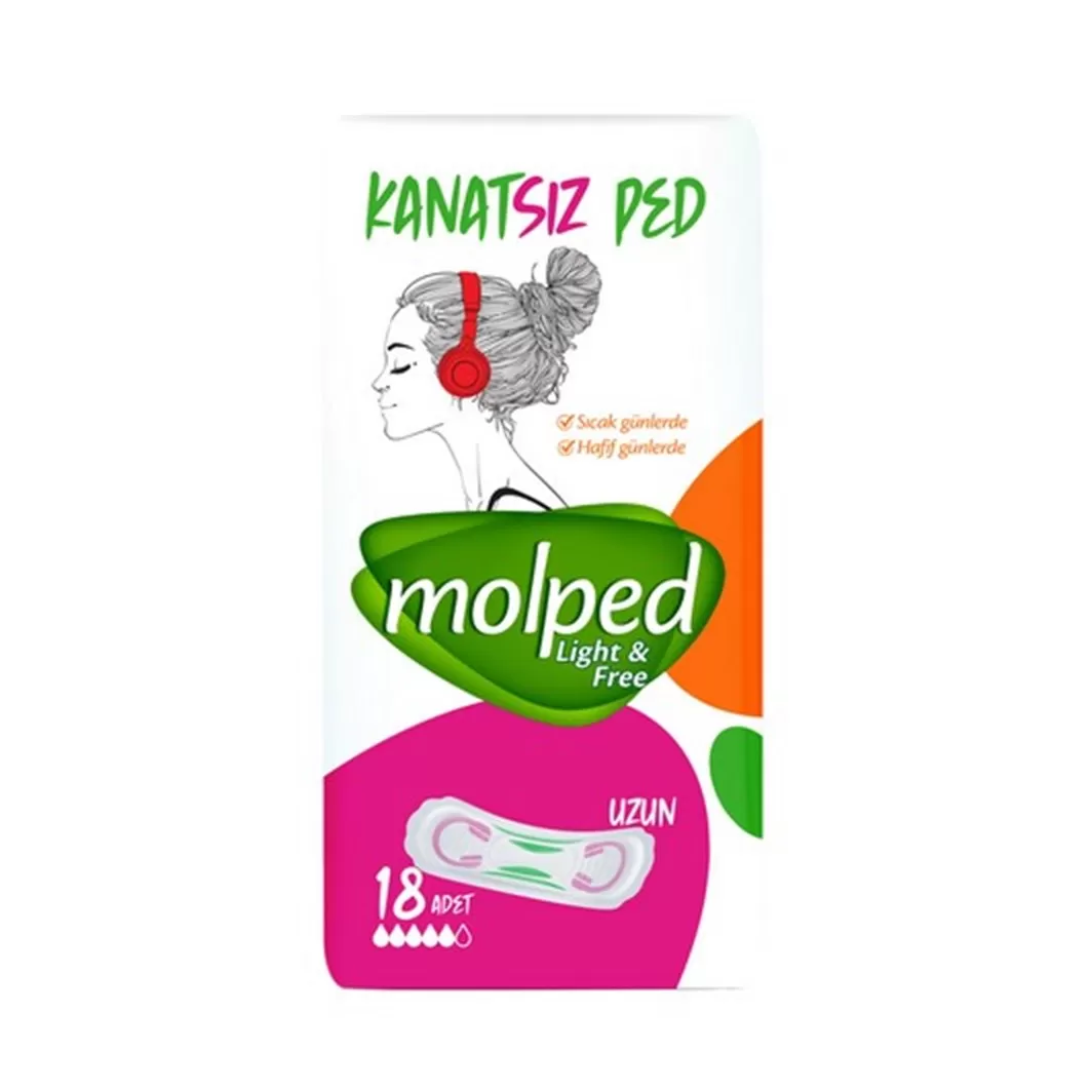Molped Kanatsız Ped Uzun 18x4 72 Adet