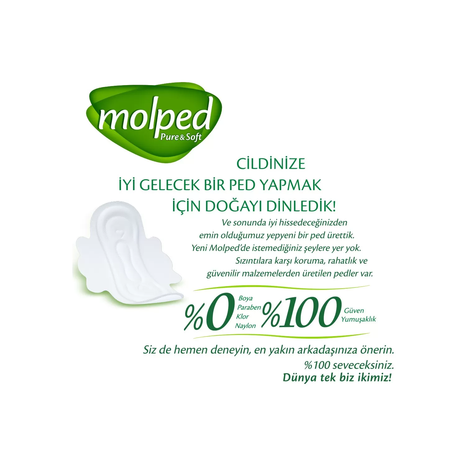 Molped Pure Soft Süper Ekonomik Ped Normal 24x3 72 Adet
