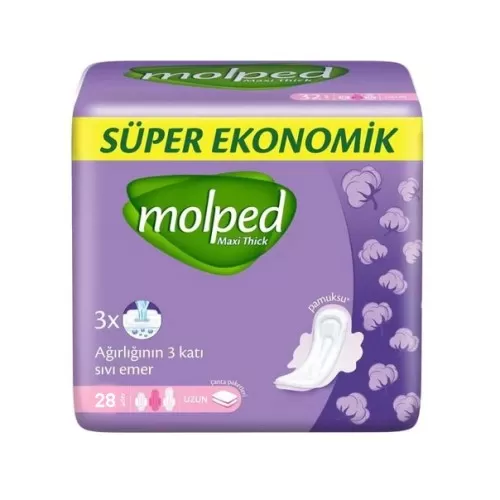 Molped Süper Ekonomik Maxi Thick Ped Uzun 28x5 140 Adet