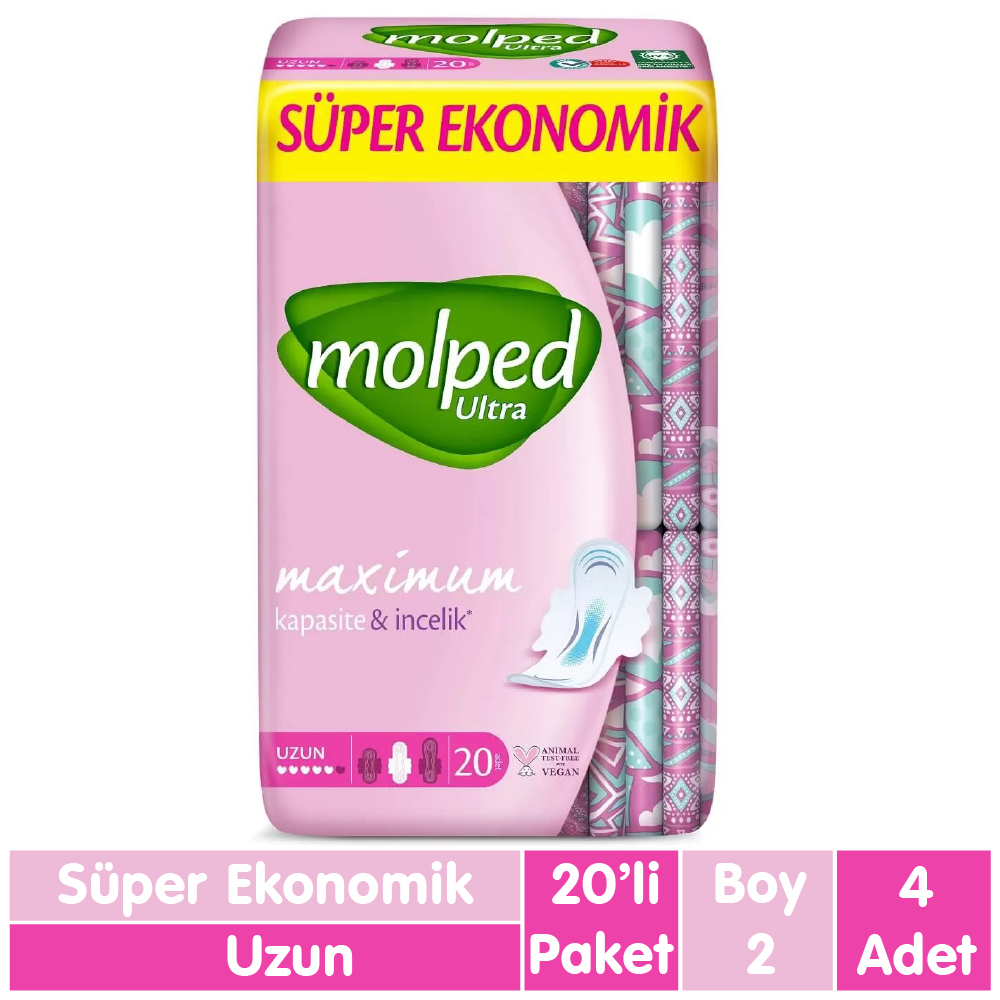Molped Ultra Anatomik Ped Uzun 20x4 80 Adet