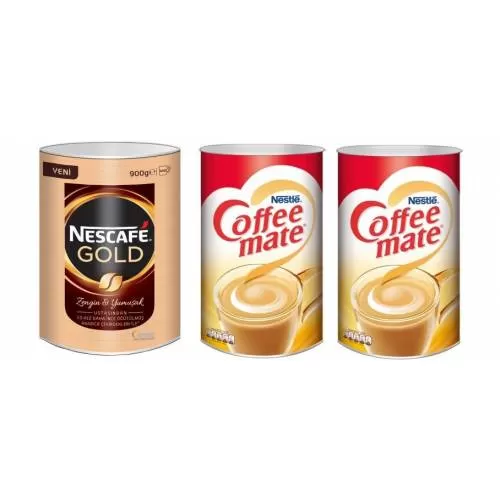 Nescafe Gold 900 gr + Coffee Mate Kahve Kreması (2000*2) 4000 gr