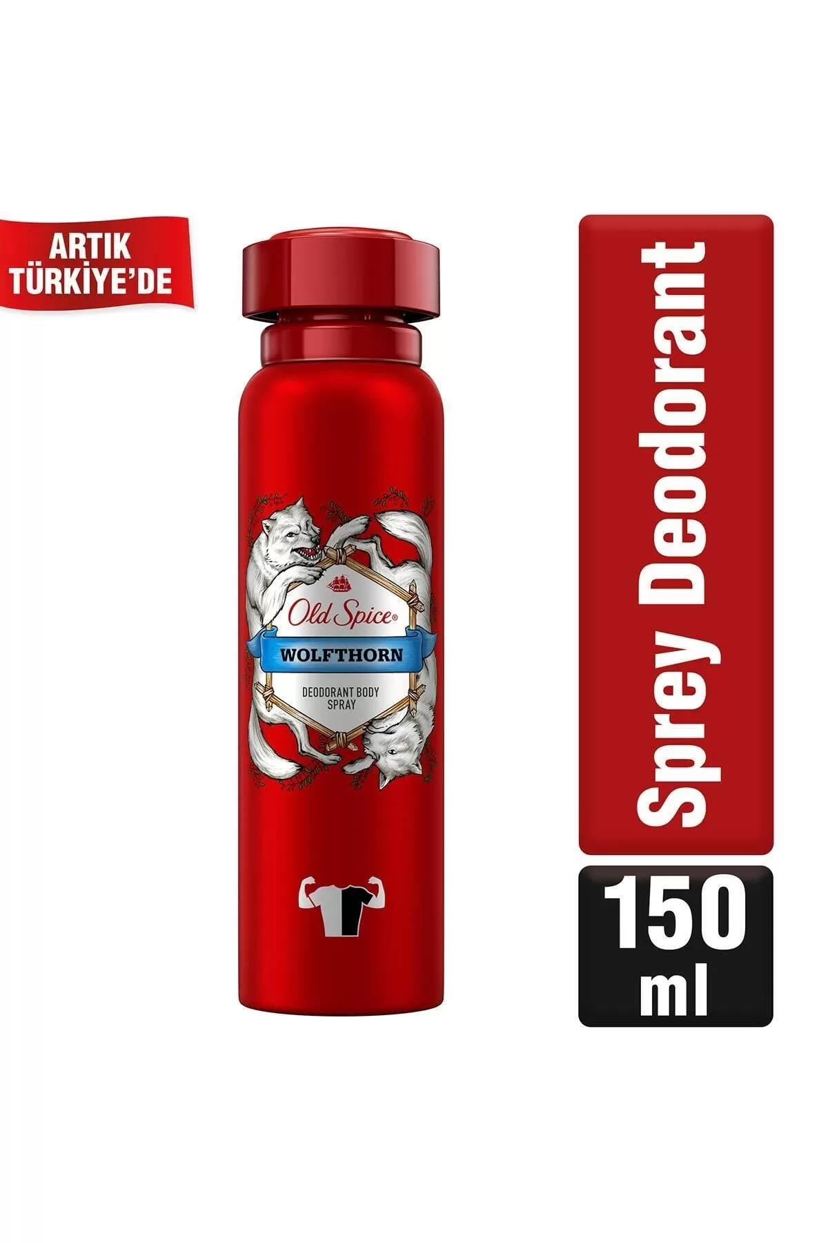 Old Spice Wolfthorn Deodorant Sprey 150ml 4 Adet
