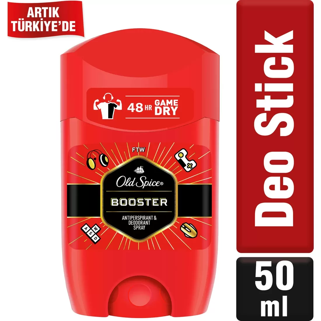 Old Spice Booster Stick Deodorant 50ml 6 Adet