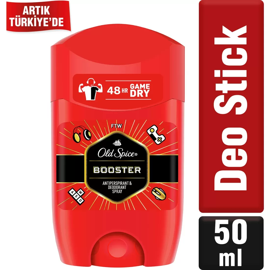 Old Spice Booster Stick Deodorant 50ml 5 Adet Old Spice Booster Stick Deodorant 50ml 5 Adet