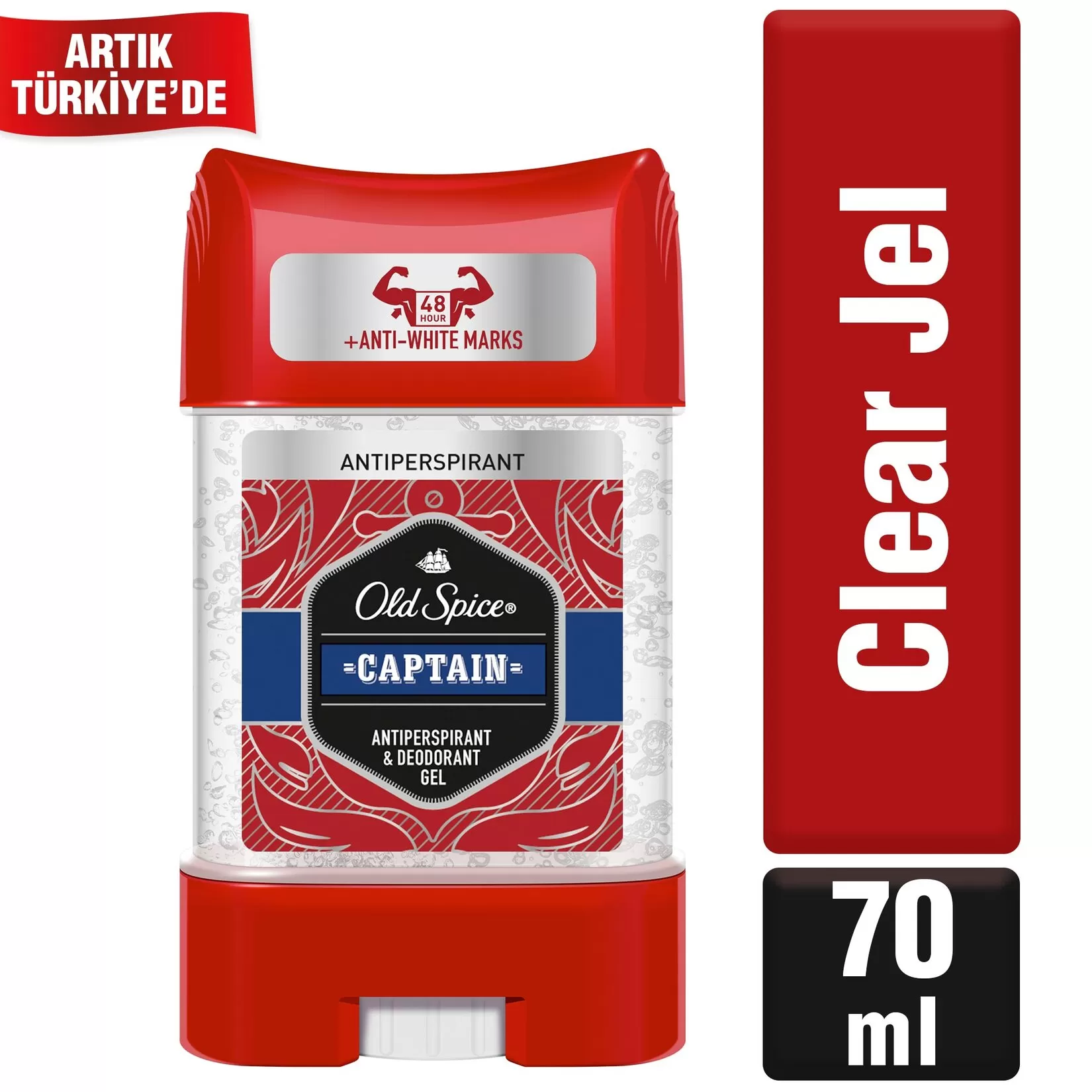 Old Spice Captain Antıperspırant Gel Deodorant 70ml 4 Adet