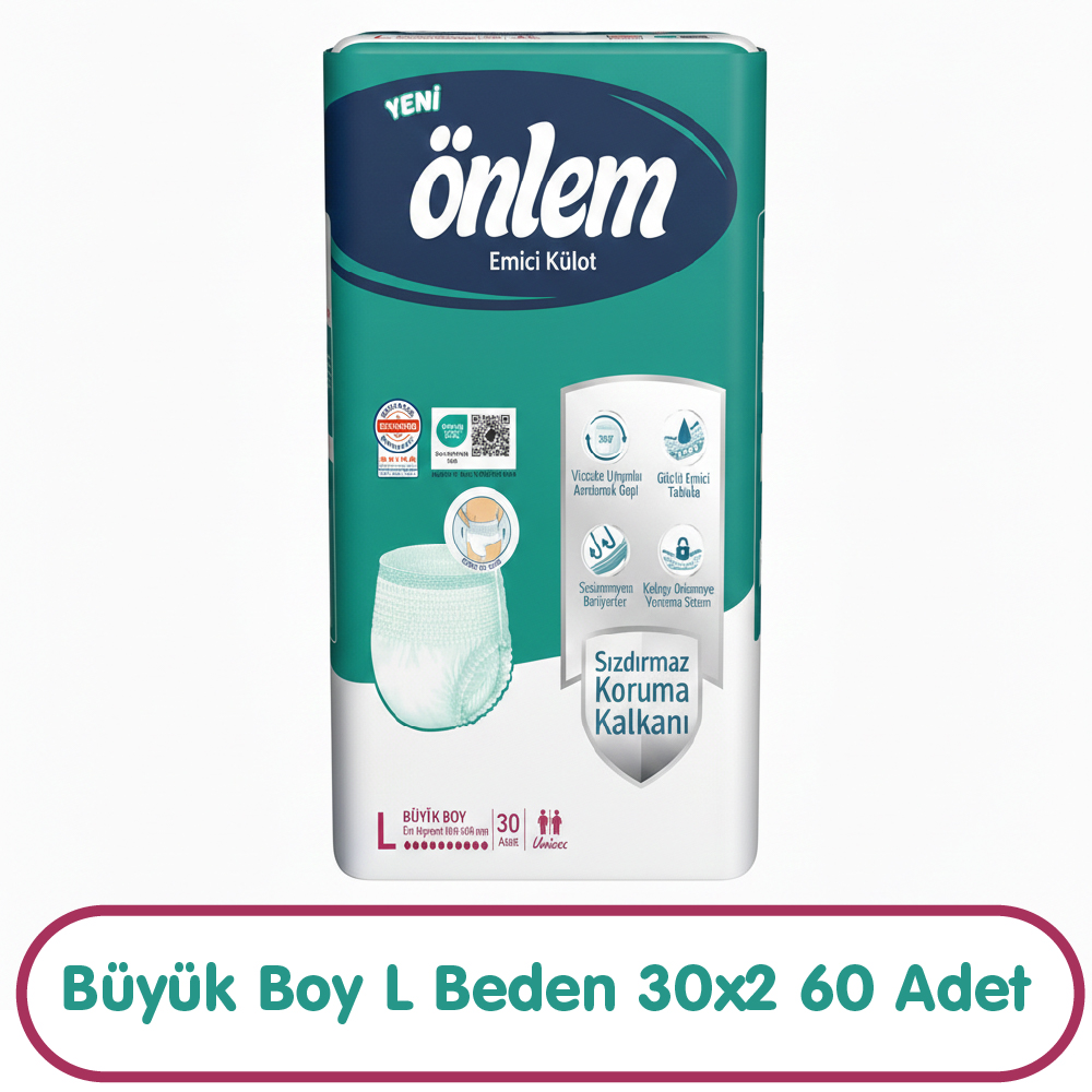 Önlem Emici Külot L Beden 30x2 60 Adet