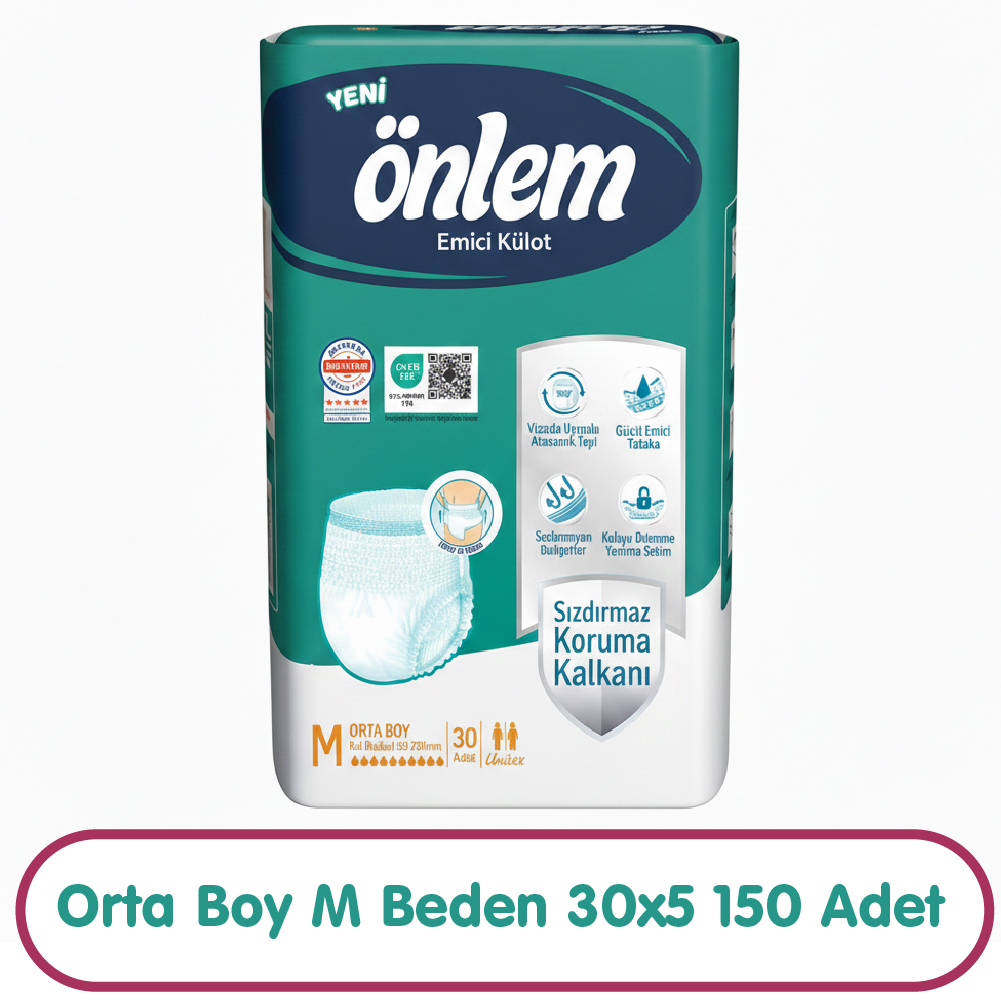 Önlem Emici Külot M Beden 30x5 150 Adet