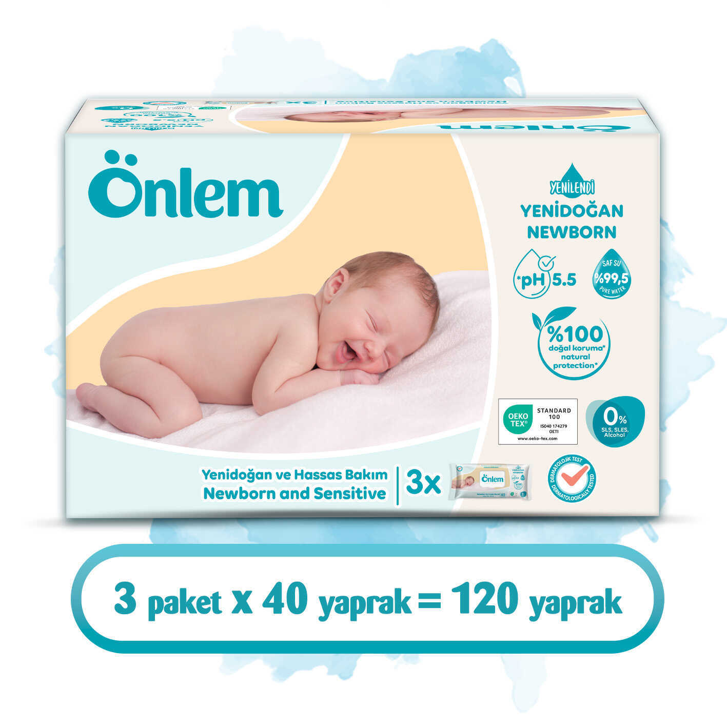 Önlem Yenidoğan Hassas Bakım Islak Havlu Mendil  40x6 240 Yaprak