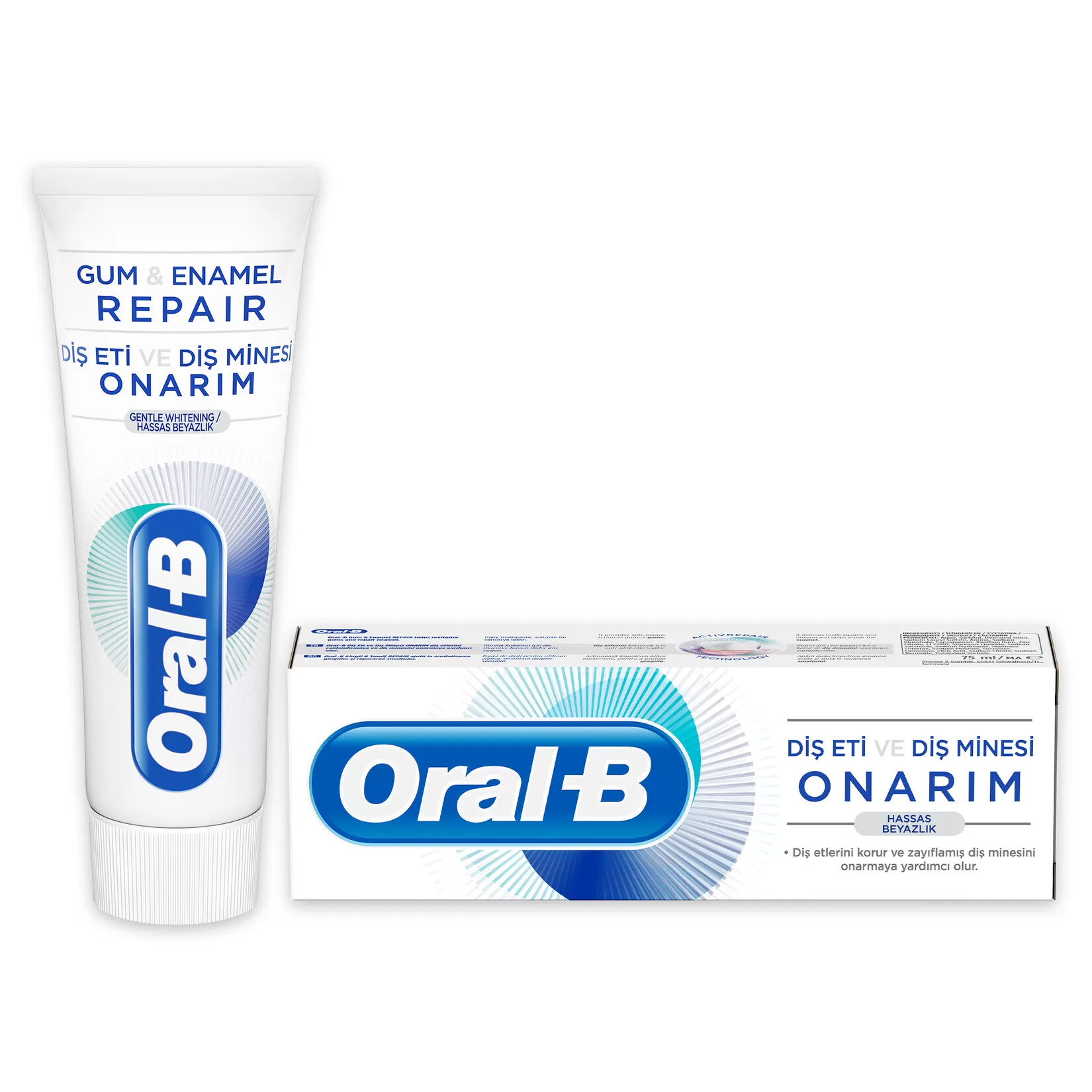Oral-B Diş Eti ve Diş Minesi Onarım Hassas Beyazlık Diş Macunu 75 ml