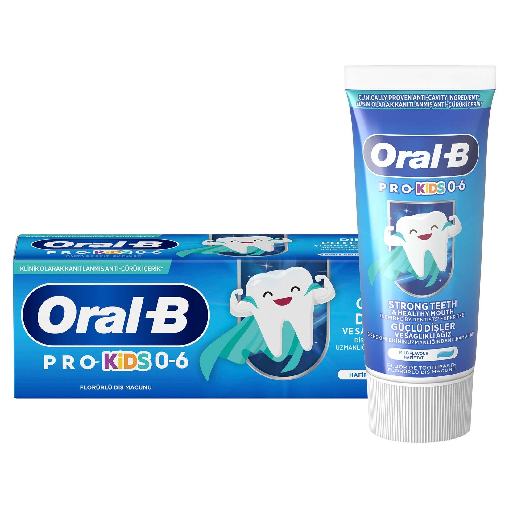 Oral-B Pro Kids Güçlü Dişler Diş Macunu 50 ml 4 Adet