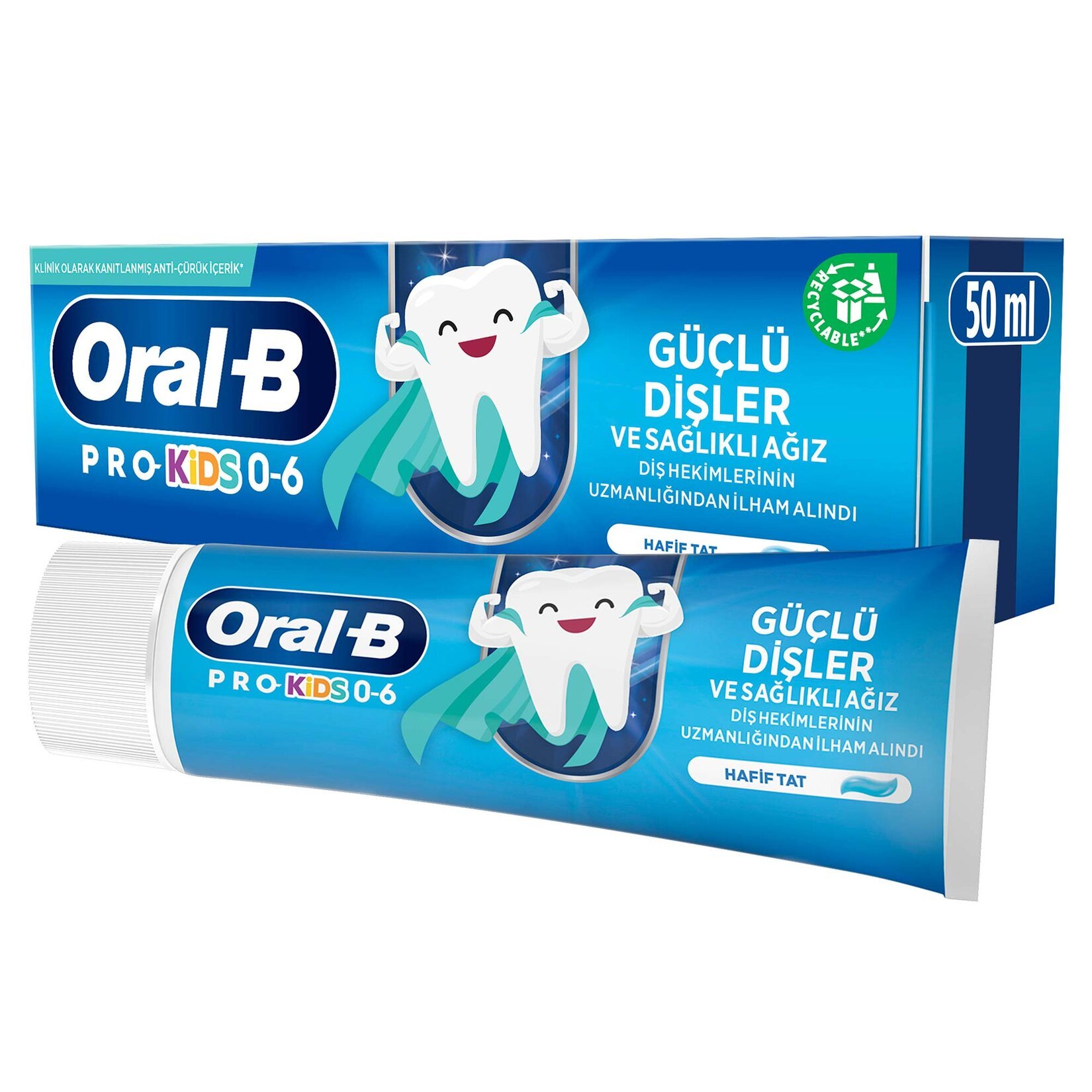 Oral-B Pro Kids Güçlü Dişler Diş Macunu 50 ml 4 Adet