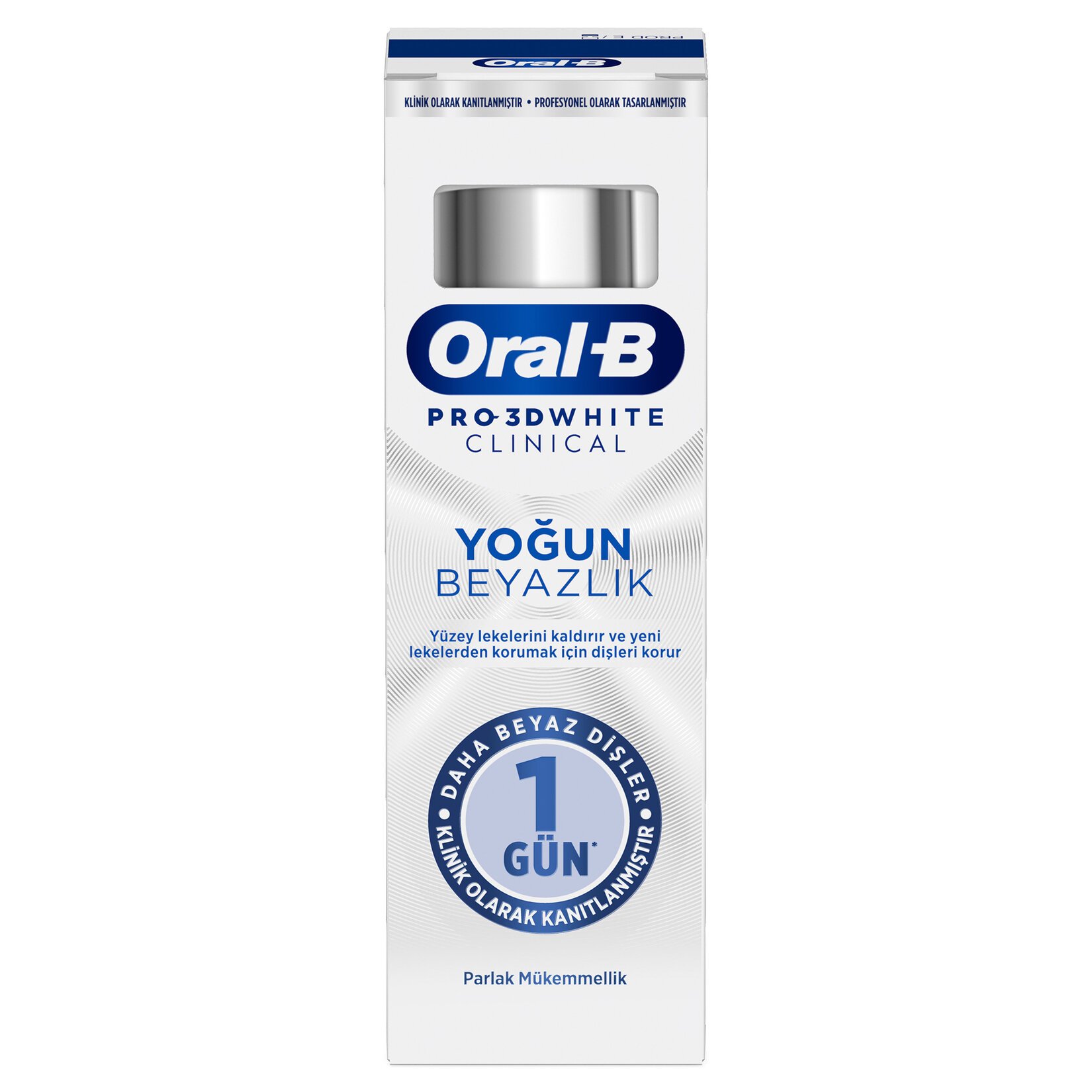 Oral-B Pro 3D White Clinical Yoğun Beyazlık Diş Macunu 75 ml 4 Adet