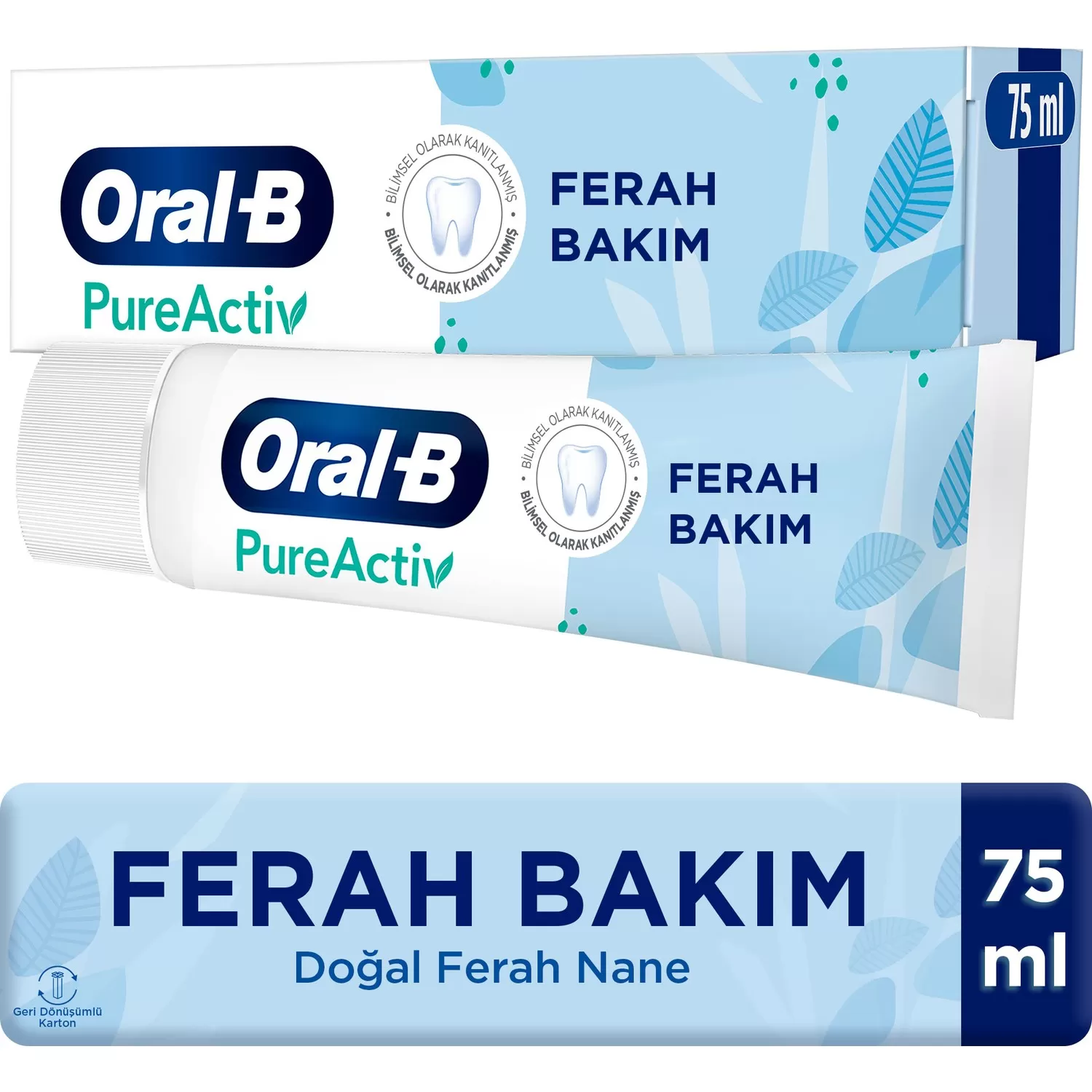 Oral-B Pureactiv Ferah Bakım Diş Macunu 75 ml