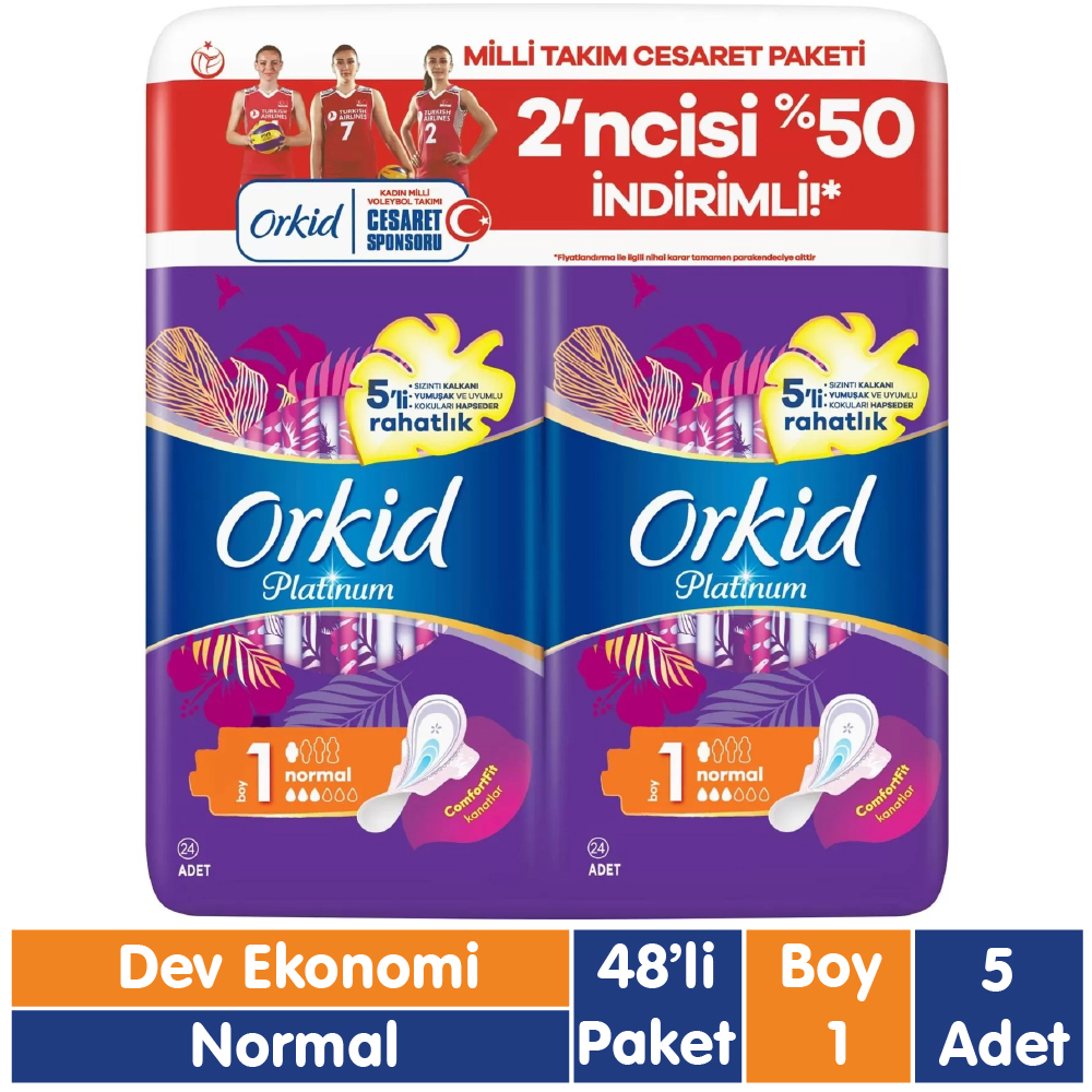 Orkid Platinum Normal Ped 48x5 240 Adet