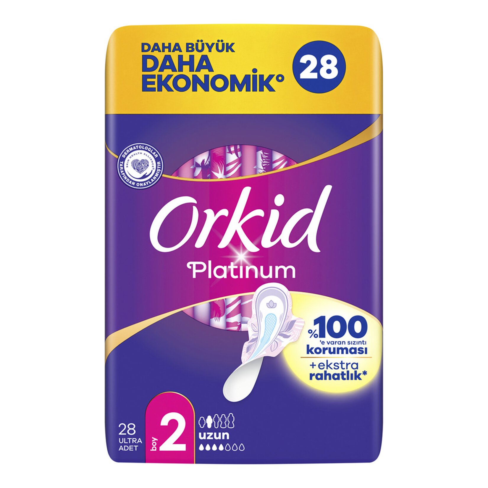 Orkid Platinum Uzun Ped 28x4 112 Adet