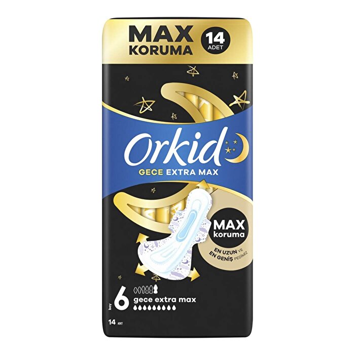 Orkid Ultra Gece Extra Max Ped 14x4 56 Adet