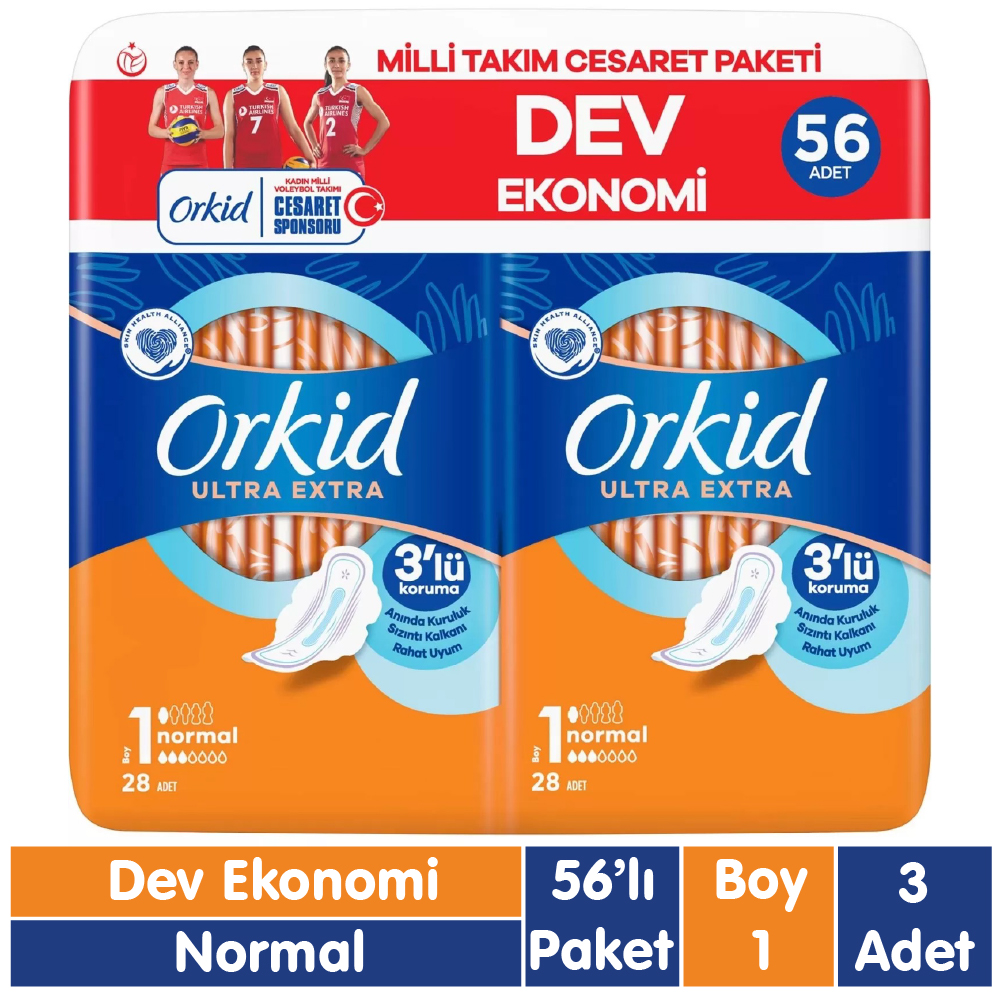 Orkid Ultra Extra Normal Ped Cesaret Paketi 56x3 168 Adet