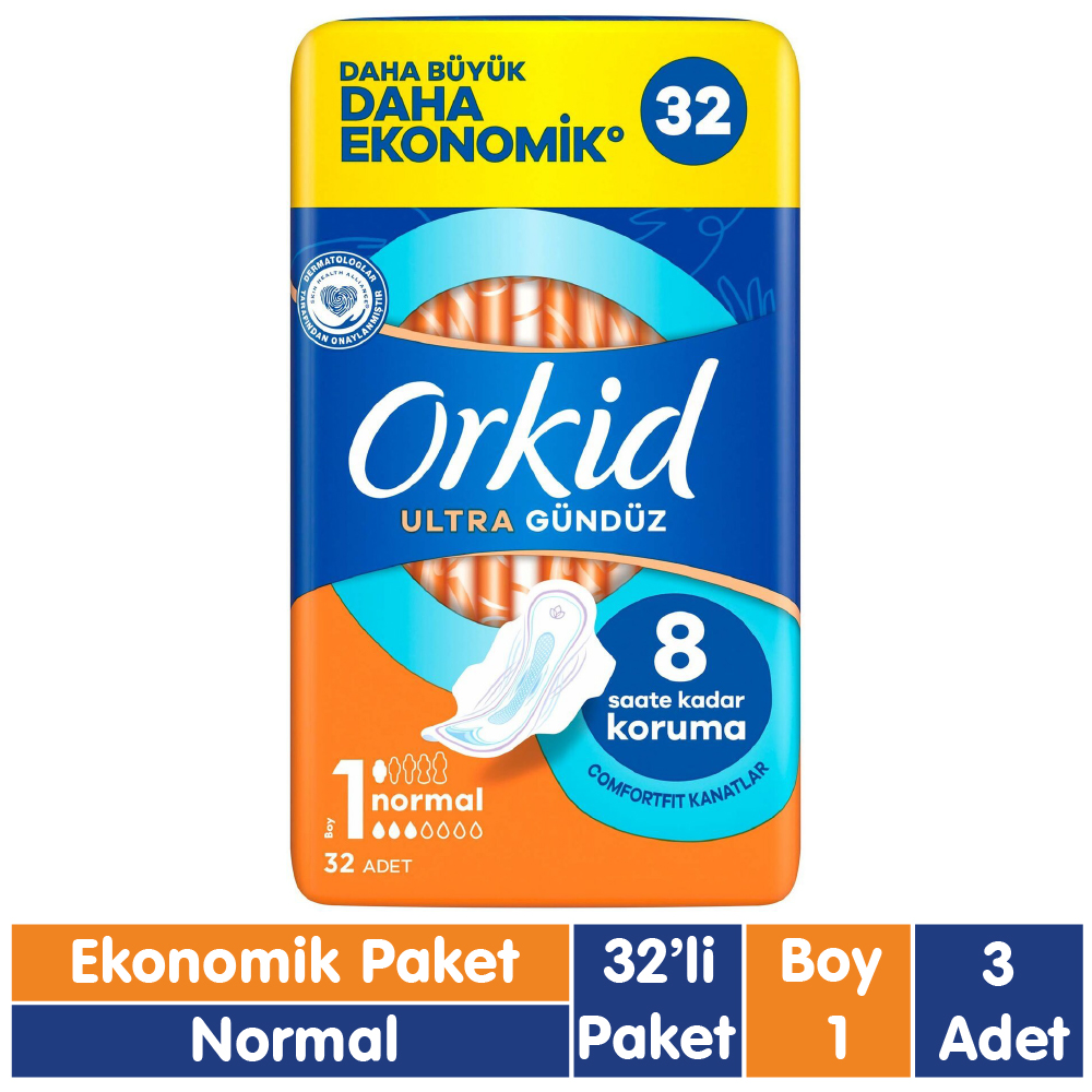 Orkid Ultra Normal Ped 32x3 96 Adet