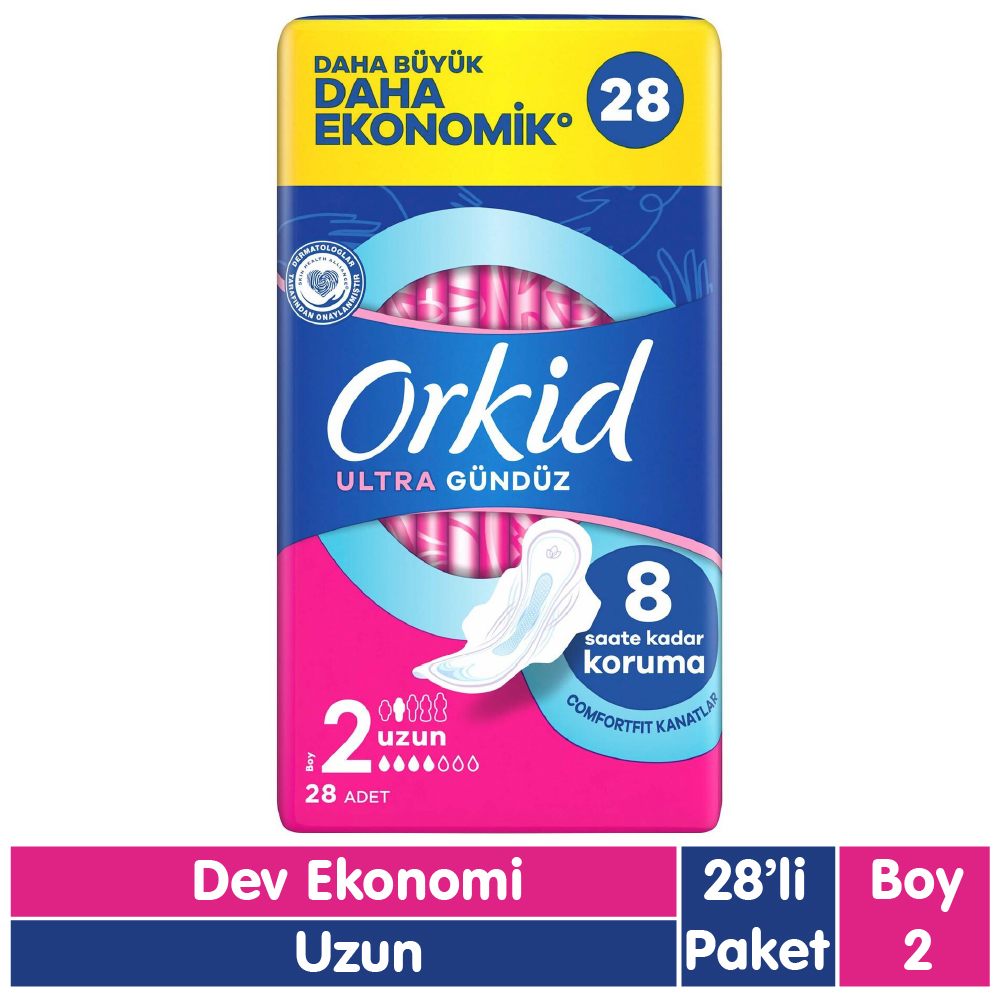 Orkid Ultra Uzun Ped 28 Adet