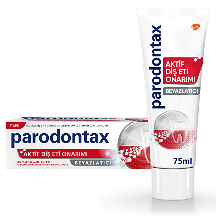 Parodontax Aktif Diş Eti Onarımı Beyazlatıcı Diş Macun 75 ml