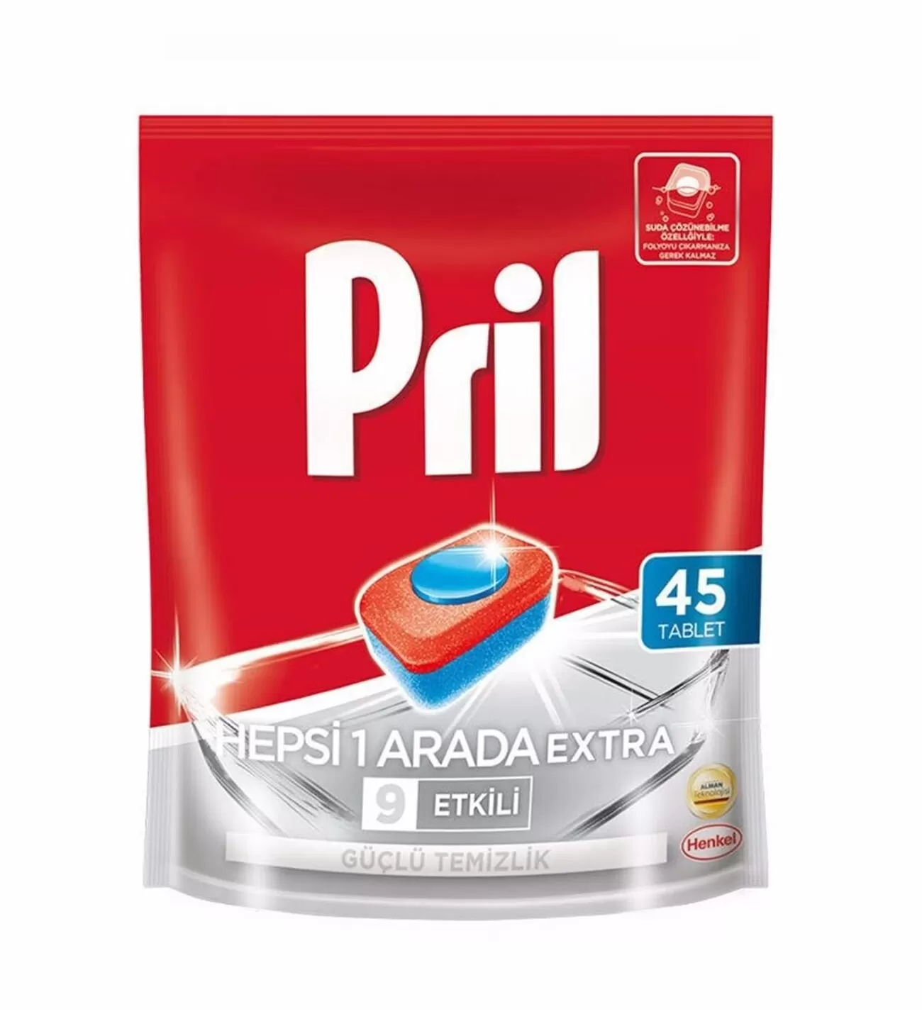 Pril Bulaşık Makinası Deterjanı Hepsi Bir Arada 45x3 135 Tablet