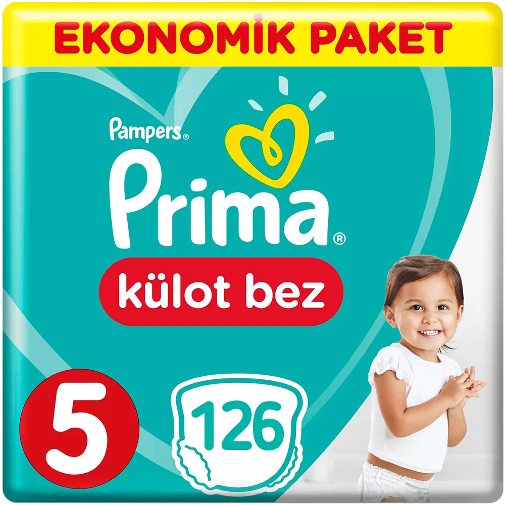 Prima Külot Bebek Bezi 5 Beden Ekonomik Paket 42*3 126 Adet