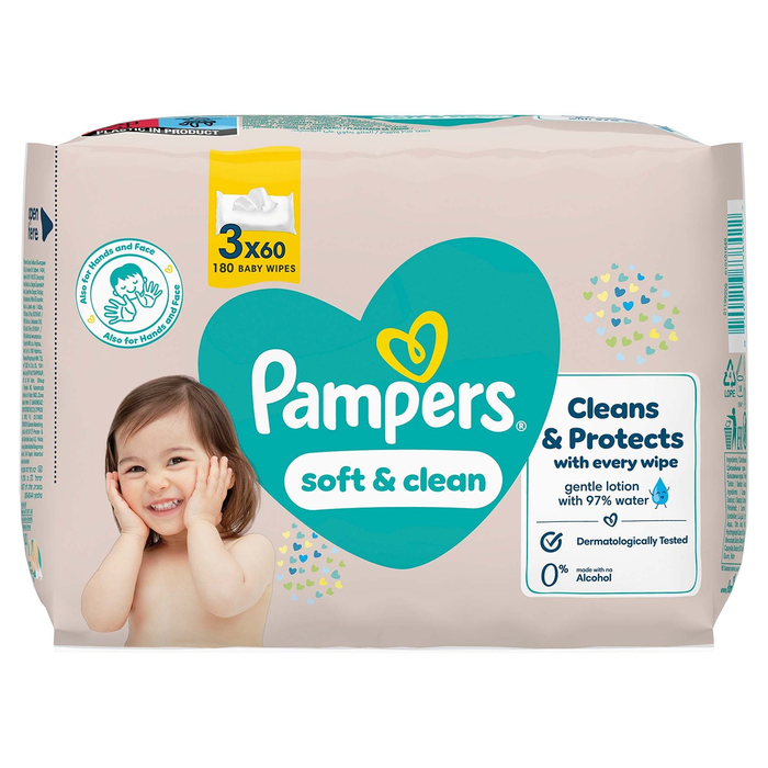 Prima Pampers Soft & Clean Islak Havlu Mendil 9x60 540 Yaprak