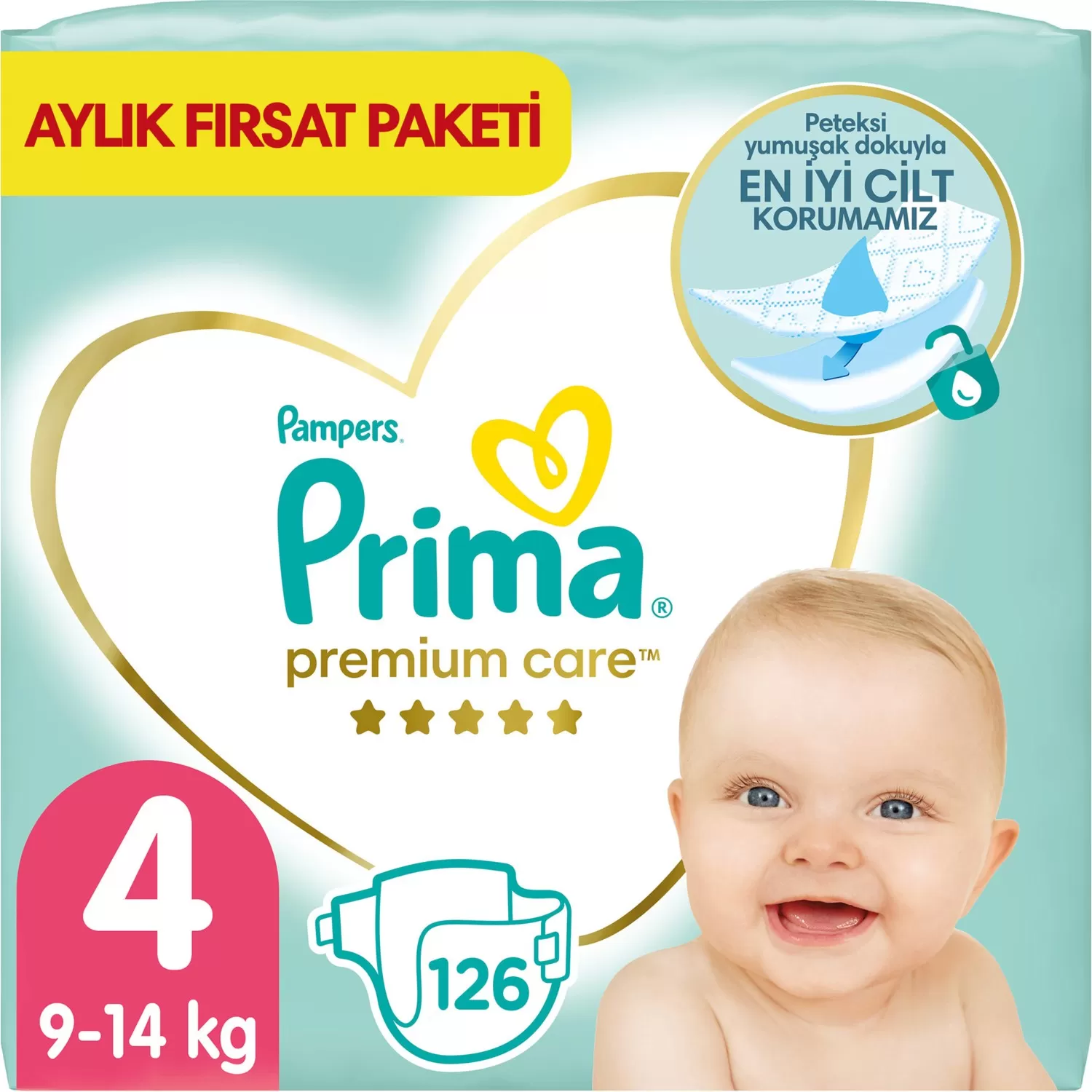 Prima Premium Care 4 Beden Aylık Fırsat Paketi 126x2 252 Adet