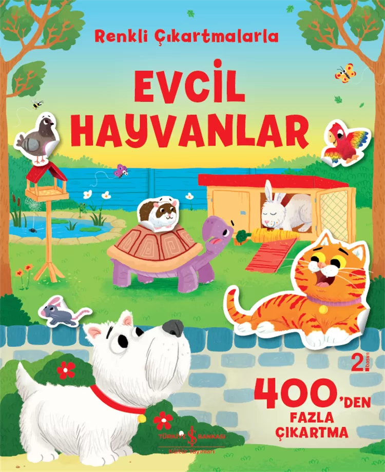 Renkli Çıkartmalarla Evcil Hayvanlar