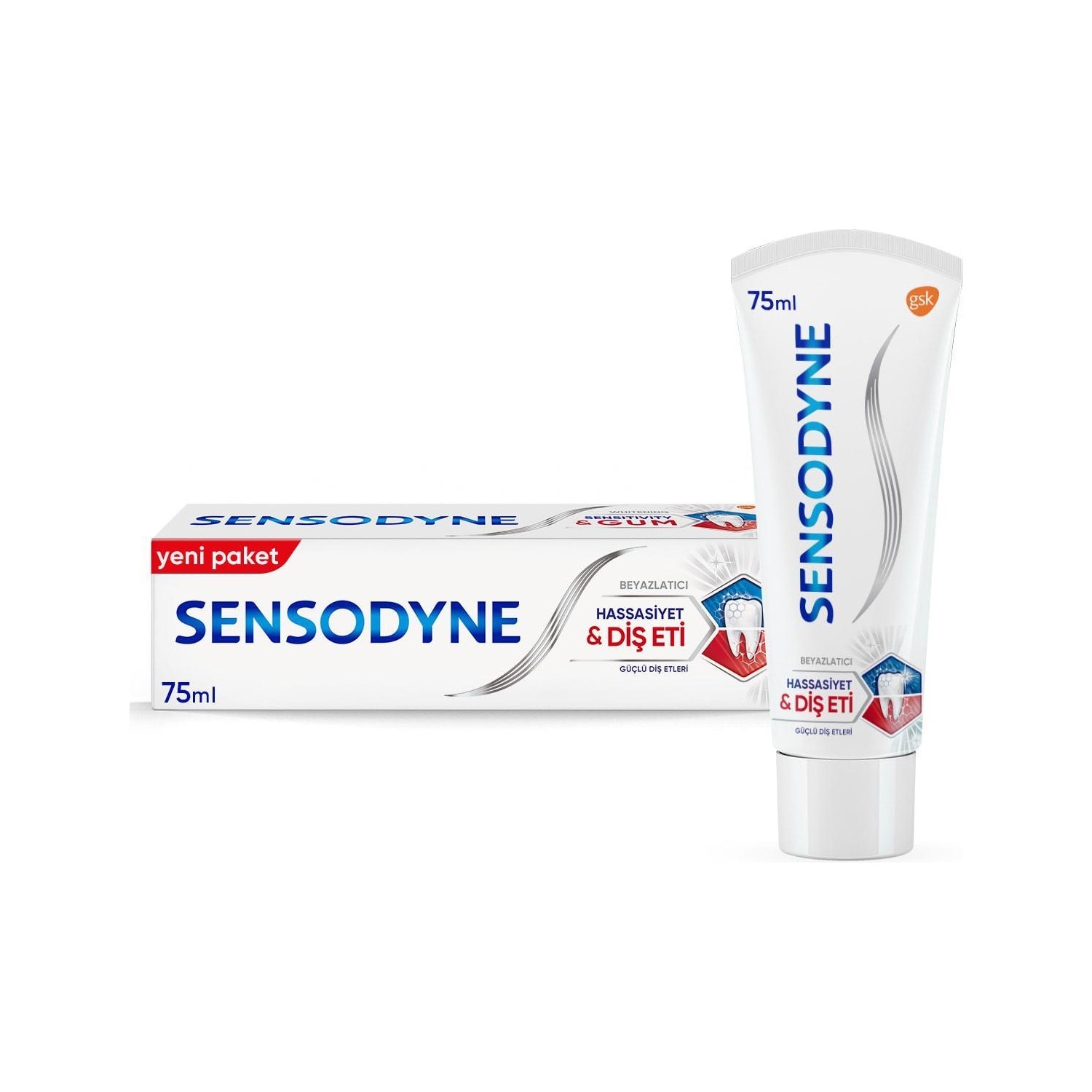 Sensodyne Hassasiyet ve Diş Eti Diş Macunu Beyazlatıcı 75 Ml