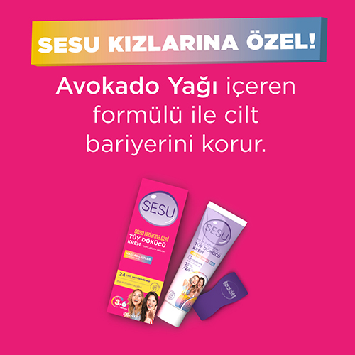 Sesu İlk Adım Tüy Dökücü Krem 100 ml 4 Adet