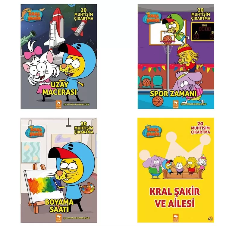Set Kral Şakir Boyama Kitabı
